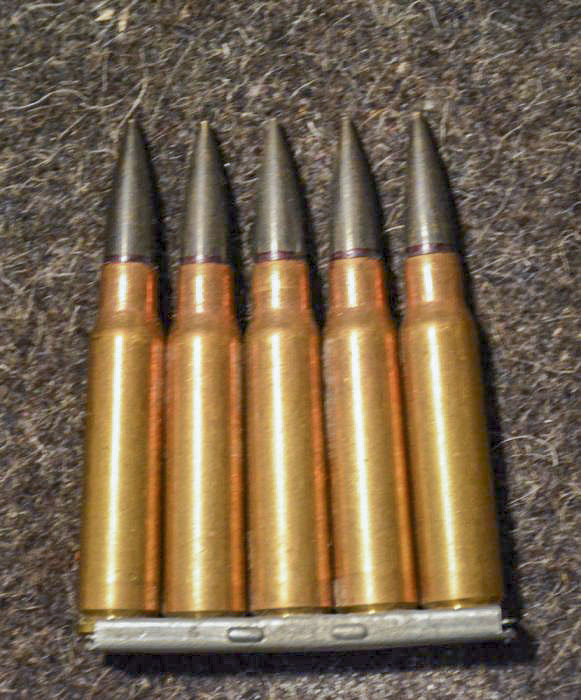 Ligne Maginot - Cartouches de 7,5 - Cartouches de 7,5 mm modèle 1929 D à balle lourde modèle 1933 D pour FM 24/29 et mitrailleuses Reibel MAC 31