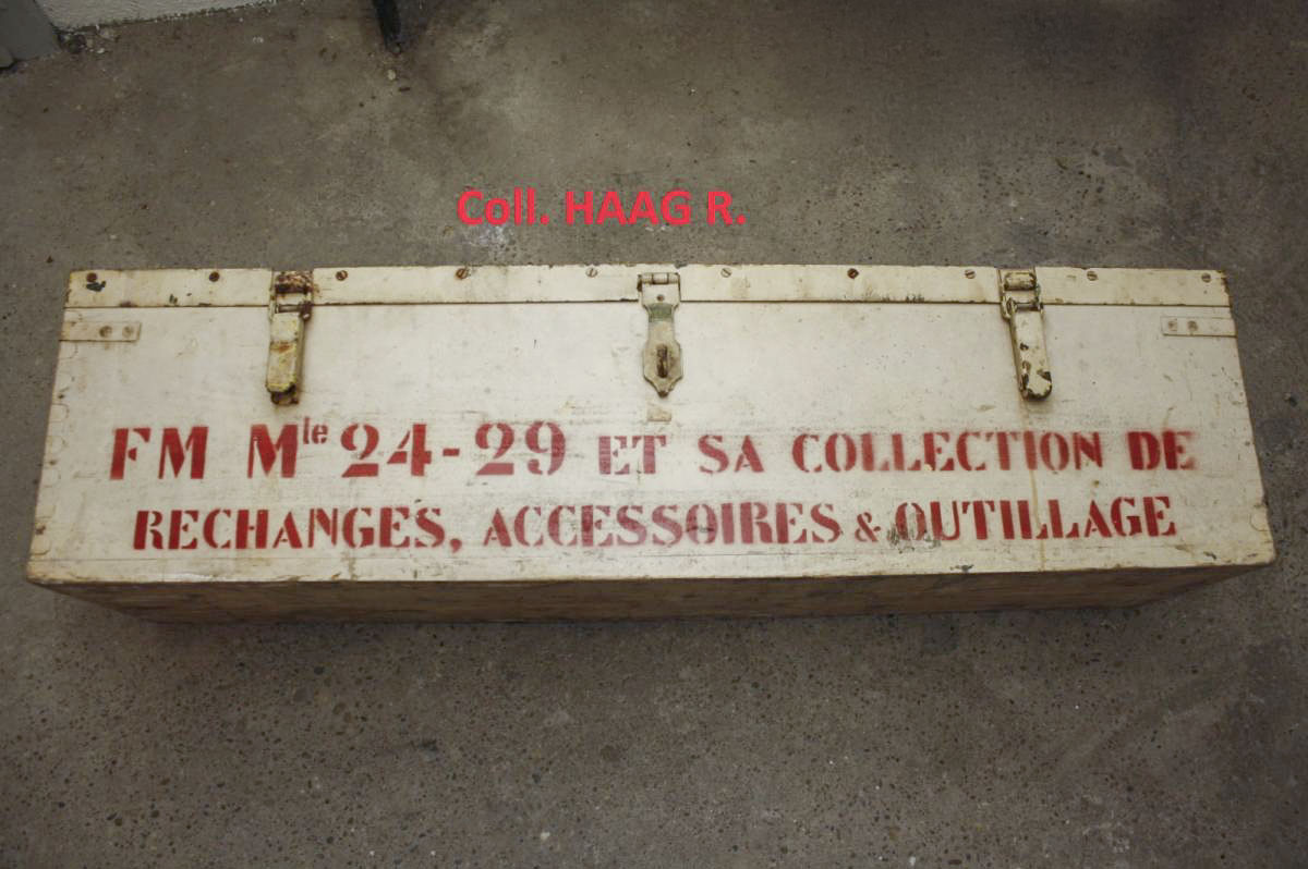 Ligne Maginot - Fusil-mitrailleur 24/29 - Caisse de transport pour FM de forteresse d'après guerre
