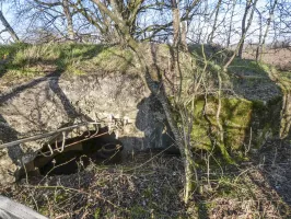 Ligne Maginot - LEGERET NORD 3 - C5-B - (Blockhaus pour canon) - Les entrées sont en partie remblayées.
