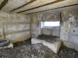 Ligne Maginot - LEGERET NORD 3 - C5-B - (Blockhaus pour canon) - La chambre de tir pour un canon anti-char.