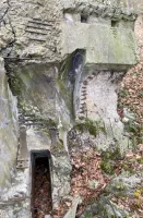 Ligne Maginot - KELLERSCHOELZEL 3 - (Blockhaus pour arme infanterie) - Détail sur la partie circulaire qui a été éventrée par l'explosion
