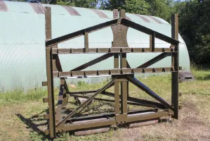 Ligne Maginot - Barrière de COINTET - L'élément de barrière de COINTET restauré, visible au musée du FERMONT.