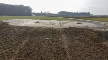 Ligne Maginot - DB42 - PETITE BONDE - (Blockhaus pour arme infanterie) - Le toit avec les deux orifices pour periscope
