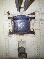 Ligne Maginot - FOUR A CHAUX - FAC - (Ouvrage d'artillerie) - Entrée munitions
Fixation du faux canon en façade