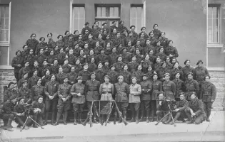 Ligne Maginot - ZIMMING CAMP - (Camp de sureté) - La compagnie d'accompagnement CA2 du 146° RIF, photo prise avant guerre  dans le camp de Zimming