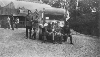 Ligne Maginot - BOUSSE - A24 - (Ouvrage d'infanterie) - Med Caron, Cne Wolff, Med Nouailles, Cne Lendi, Lt Gendre