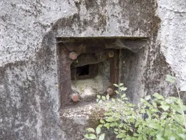 Ligne Maginot - HANAU 1 - (Blockhaus pour canon) - Créneau FM