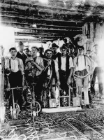 Ligne Maginot - BREMMELBACH NORD et SUD - Chantier de construction de l'ouvrage de Bremmelbach
Entreprise Dietsch
Essai de damage pneumatique