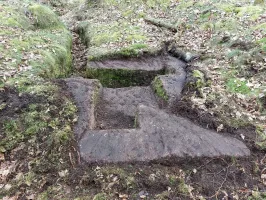 Ligne Maginot - ERBSENTHAL - (Cuve pour arme d'infanterie) - La cuve pour FM taillée dans le grès