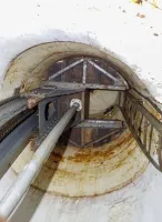 Ligne Maginot - FOUR A CHAUX - FAC - (Ouvrage d'artillerie) - Entrée des hommes
La cloche GFM de la deuxième chambre de tir