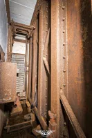 Ligne Maginot - LE CHESNOIS - CHENOIS - (Ouvrage d'artillerie) - Entrée mixte
La porte à effacement vertical