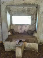 Ligne Maginot - B312 - ANSTAING - (Blockhaus pour canon) - Un des deux emplacements pour canon