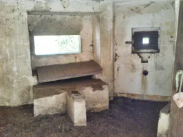 Ligne Maginot - B312 - ANSTAING - (Blockhaus pour canon) - L'emplacement pour le canon
