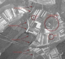 Ligne Maginot - EDLING NORD - C60 - (Casemate d'infanterie - Simple) - Le fosse antichar en 1948