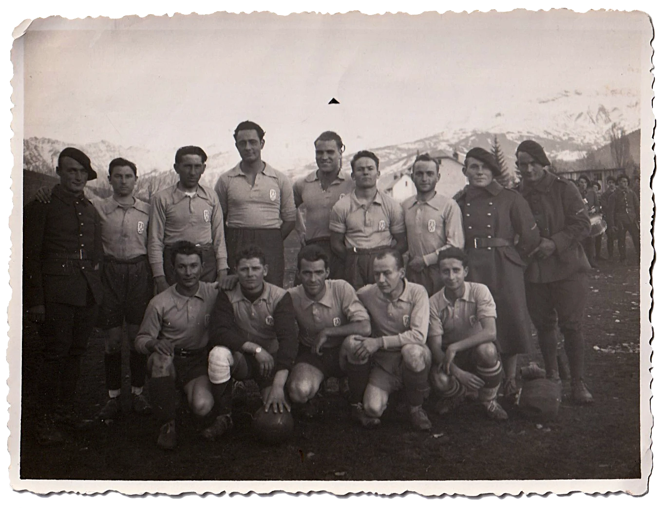 Ligne Maginot - 73° Bataillon Alpin de Forteresse (73° BAF) - Équipe de football dans les années 1936 1937