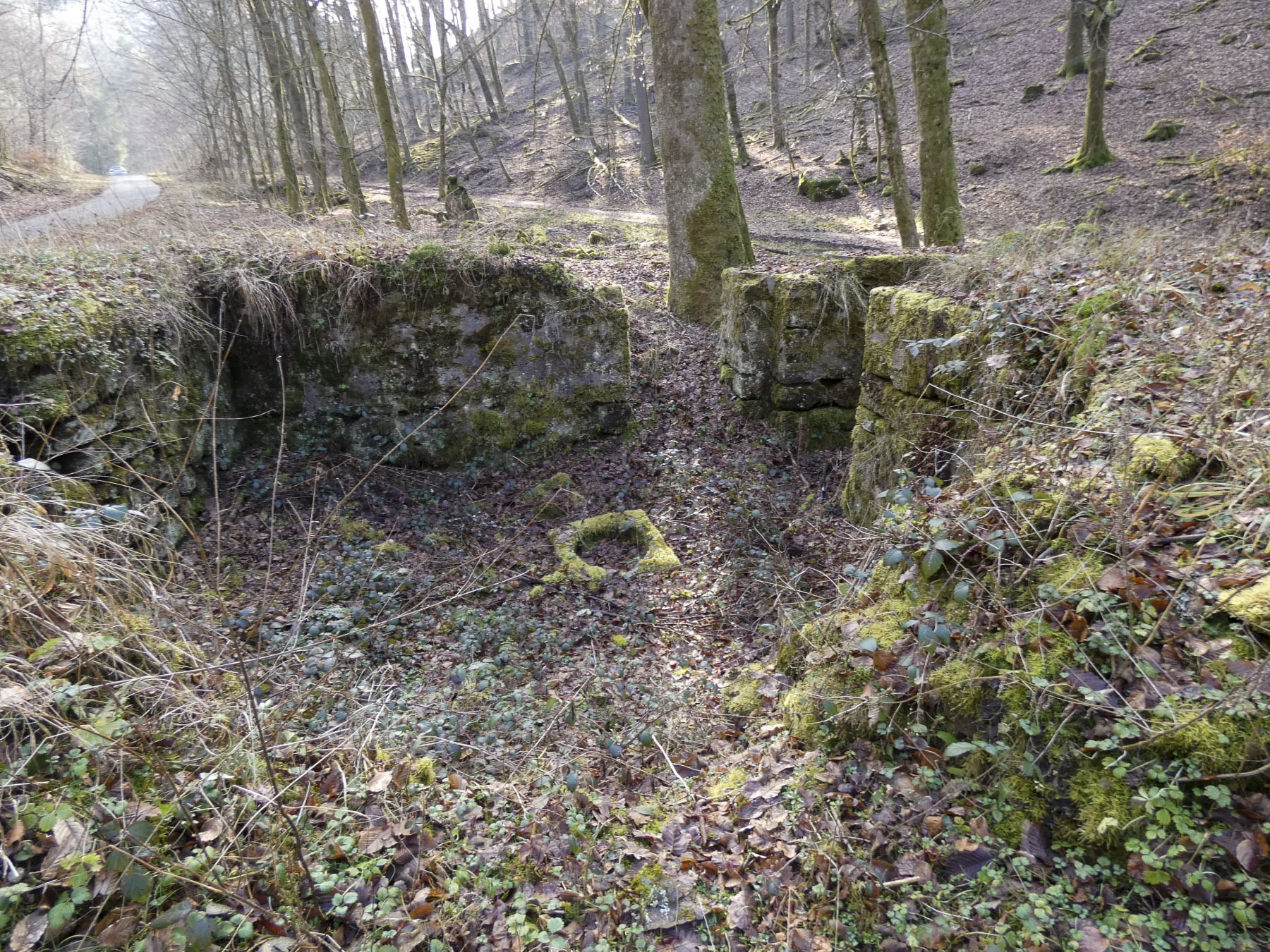 Ligne Maginot - KANDELBERG SUD - (Blockhaus pour arme infanterie) - La cuve sans les détritus. - STENGER Mathieu