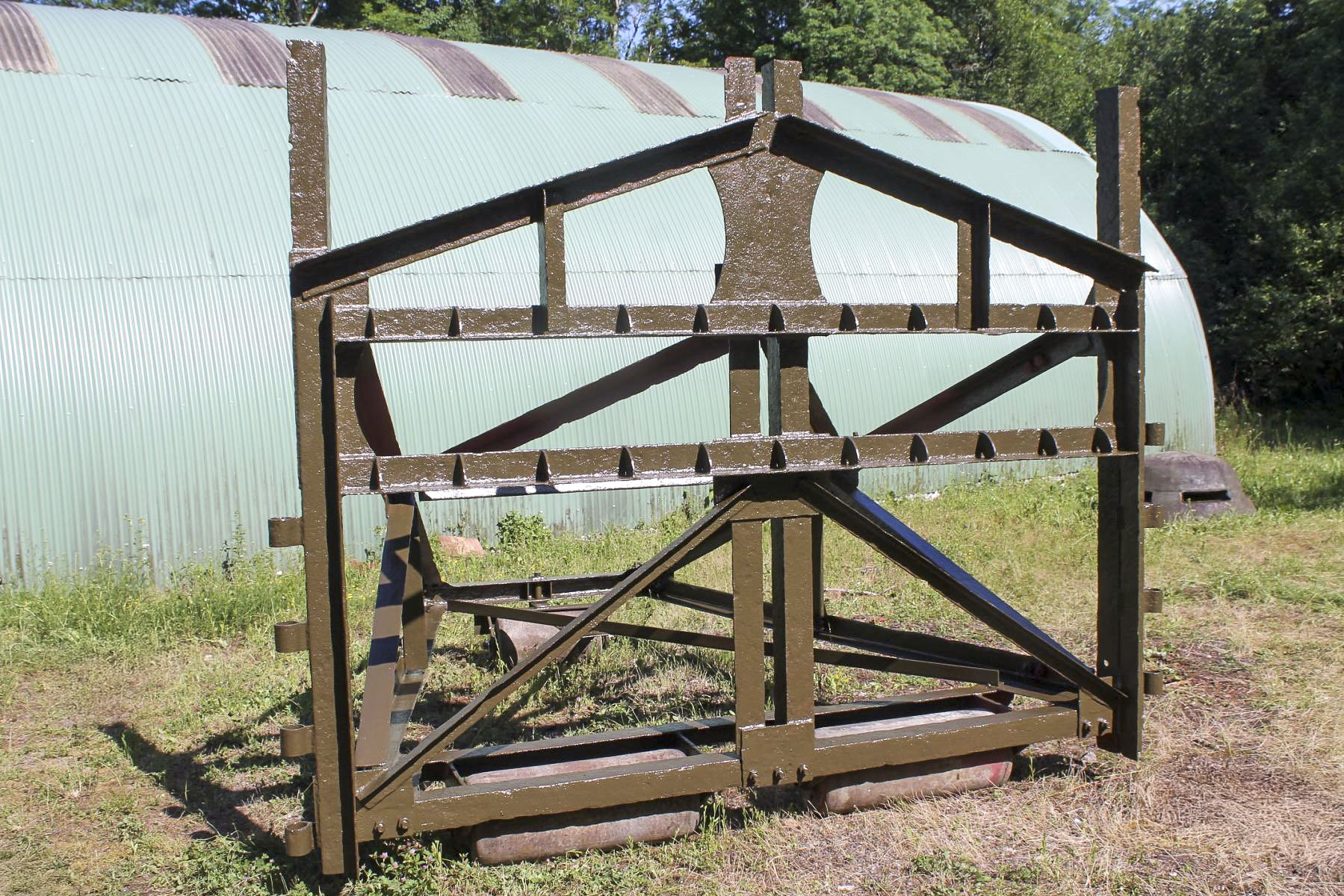 Ligne Maginot - Barrière de COINTET - L'élément de barrière de COINTET restauré, visible au musée du FERMONT.