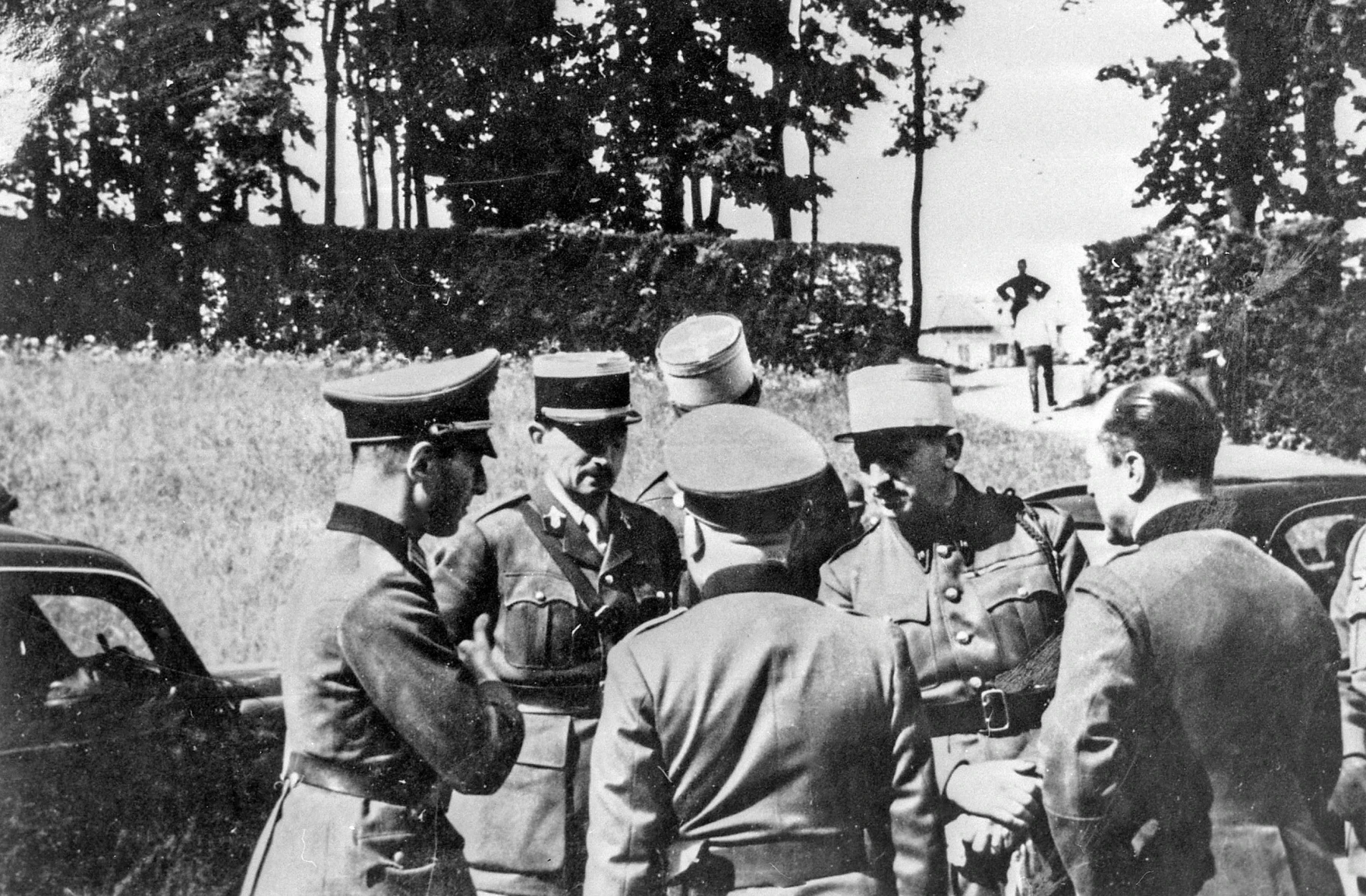 Ligne Maginot - Armistice - les plénopotentiaires - 27 juin 1940, les plénipotentiaires français, Simon, Desouzy et Marion