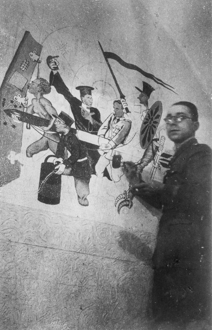 Ligne Maginot - BOUSSE - A24 - (Ouvrage d'infanterie) - La peinture murale de la popote
Le Lt Gendre, peintre - Inconnu