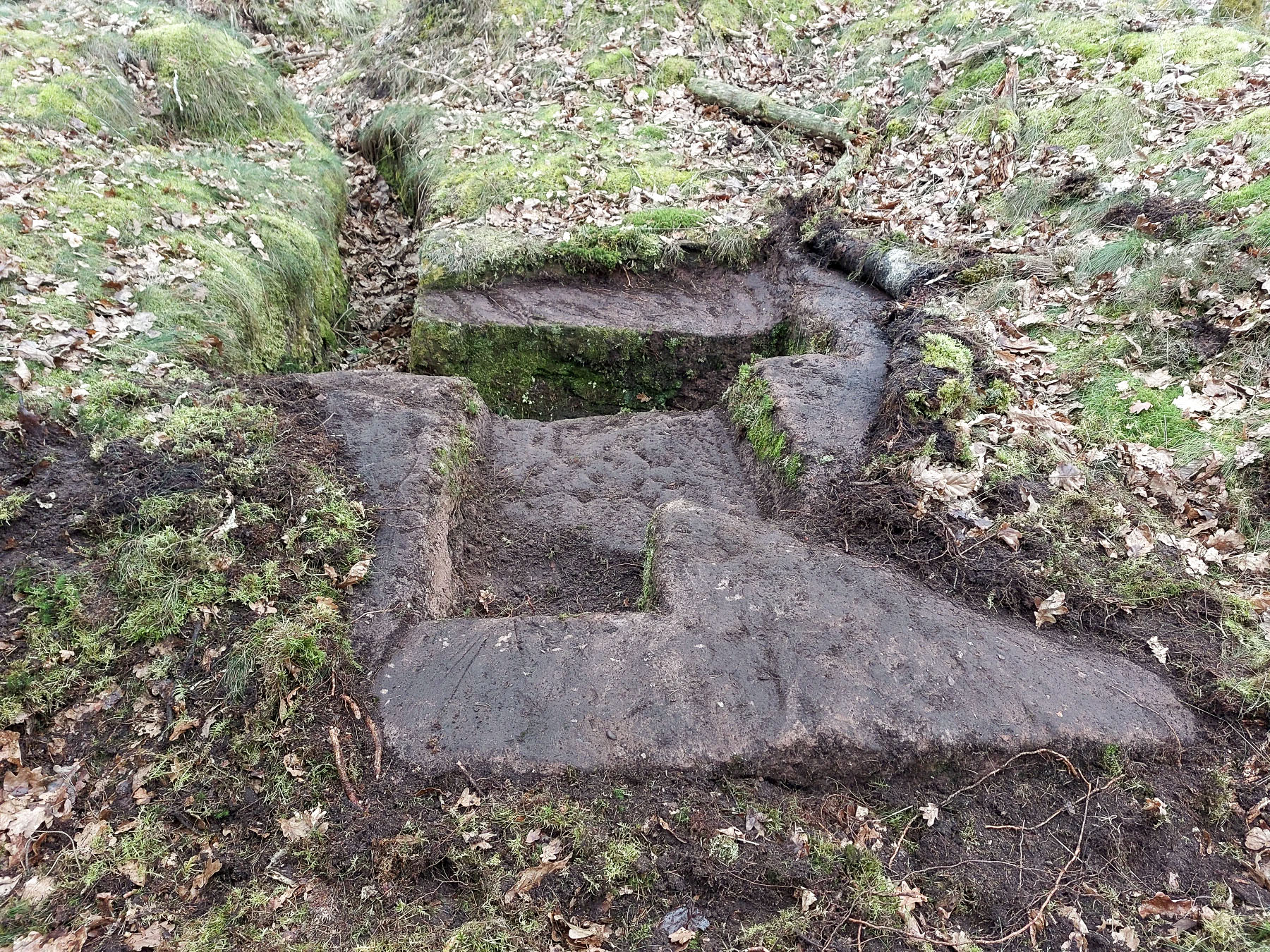 Ligne Maginot - ERBSENTHAL - (Cuve pour arme d'infanterie) - La cuve pour FM taillée dans le grès - Gregory Fuchs