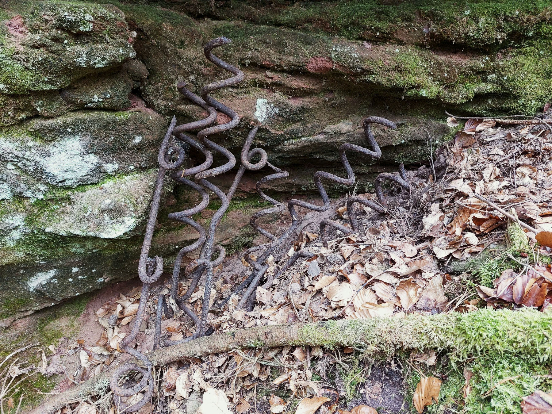 Ligne Maginot - HAUSBERG - (Abri) - Des piquets à barbelés 'queues de cochon' - Gregory Fuchs