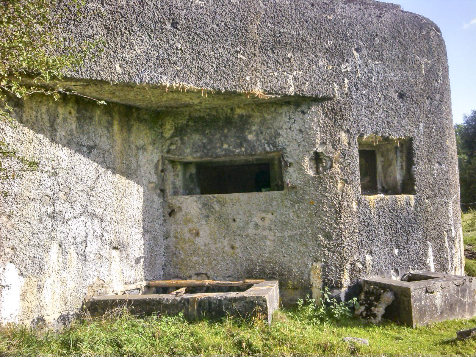 Ligne Maginot - B312 - ANSTAING - (Blockhaus pour canon) - Créneau nord - Christian MOIGNEZ