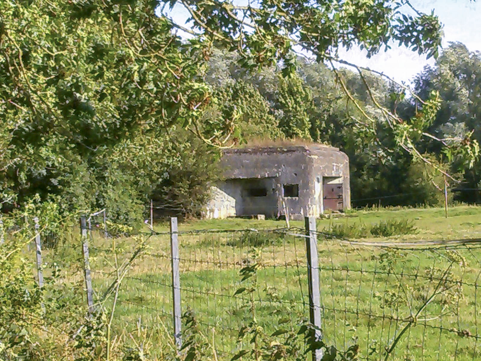 Ligne Maginot - B312 - ANSTAING - (Blockhaus pour canon) - Face nord du blockhaus - Christian MOIGNEZ