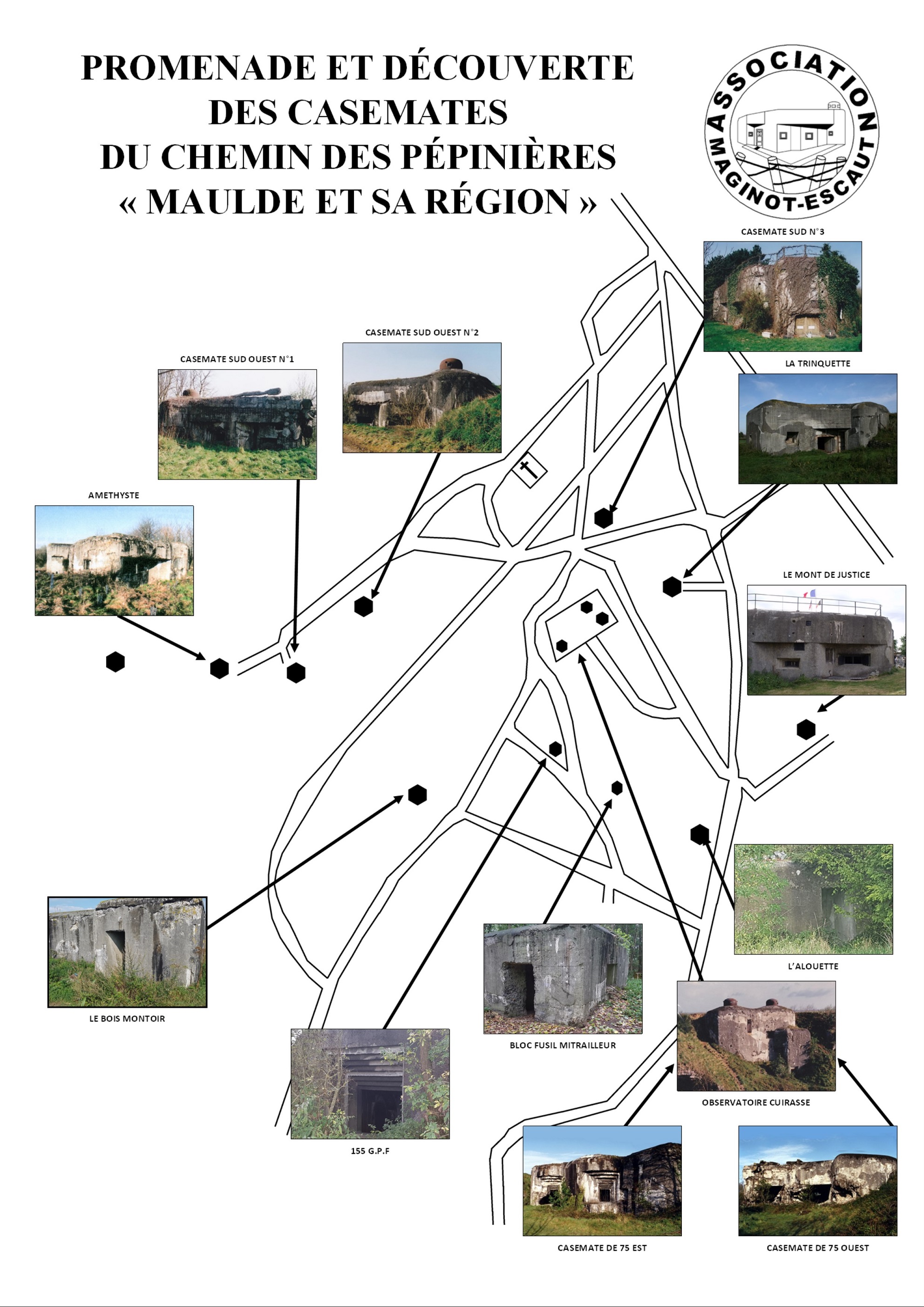 Promenade et découverte des casemates du chemin des pépinières - Association Maginot Escaut
